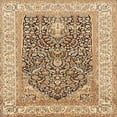 thumbnail image 1 of Ahgly Company Indoor Square Traditional Sienna Brown Animal Area Rugs, 3' Square, 1 of 6