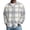 White, variant on Kixjoy Mens Beach Shirts Big and Tall Long Sleeve Button Down Shirts Regular Fit Casual Stretch Collared Shirts Striped Summer Lightweight Shirts for Men, Brown L
