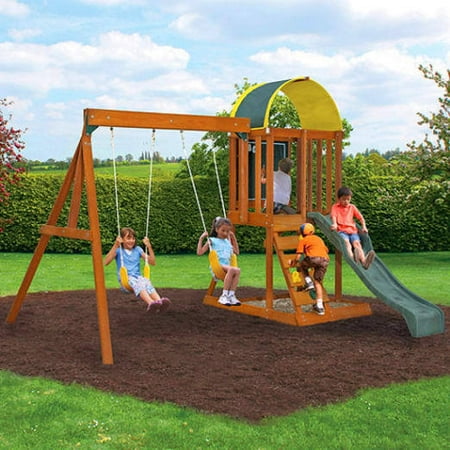 Cedar Summit Premium Play Sets Ainsley Ready to Assemble Wooden Swing Set Image 1 of 7