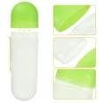 thumbnail image 4 of Portable Toothbrush Case Traveling Toothbrush Holders Case Plastic Green Clear 7.87"x2.36"x1.38", 4 of 6