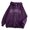Purple, variant on Bibifish Womens Zip Up Hoodies Graphic Letter Print Long Sleeve Hooded Sweatshirts Breathable Casual Comfy Stylish Casual Jackets
