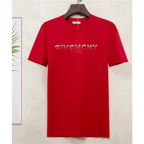 G1venchy Camiseta De Verano Para Hombre Con Estampado Monograma De Algodón Cuello Redondo Manga Corta S-4XL Gao Jiahui unisex