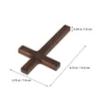 thumbnail image 3 of Mini cruz de madera decorativa para manualidades, proyectos de bricolaje, casa de muñecas, Navidad, iglesia, accesorios., 3 of 8