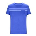 thumbnail image 5 of Men's Workout Shirts Moisture Wicking Short Sleeve Mesh Athletic T-Shirts Light Blue XXXL, 5 of 5