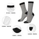 thumbnail image 5 of Balery Houndstooth Black And White Calcetas Largas con Estampado para Hombre y Mujer – Suaves y Transpirables, Talla Única (US 5-11), 5 of 6