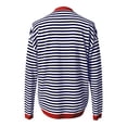 thumbnail image 5 of sususu Long Sleeve Crop Tops for Women Plus Size Crewneck Layer Slim Fit Y2k Tops Dressy Striped Blouses for Women Basic T Shirt Top Ladies Solid Blouse Tops Streetwear, 5 of 5