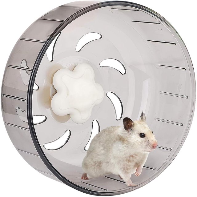 Rueda para correr para hámster Rueda de plástico acrílico súper silenciosa para mascotas pequeñas Hámster Conejillo de indias