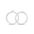 thumbnail image 4 of 10kt White Gold Round Diamond Bridal Wedding Ring Band Set 1/8 Cttw, 4 of 4