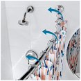 thumbnail image 1 of Rotating Curved Shower Rod Brushed Nickel - Flips In and Out GREAT for Small Bathrooms Curved Shower Rod - No  Stainless Curved Shower Rods Fit  Tubs, 1 of 8