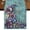 Purple SlateBlue Teal, variant on Christmas Tree Table Runner 36 Inches Long, Cotton Linen Table Runner Dresser Scarf, Xmas Tree Winter Snowflake Grey Rustic Short Fabric Tablerunners for Dining Tables Wedding Holiday Party 13"x36"