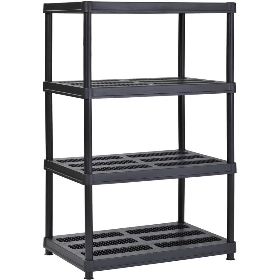 Muscle Rack 36"W x 24"D x 56"H 4Shelf Resin Shelving Unit, 600 lb