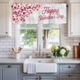 thumbnail image 2 of Happy Valentine's Day Farmhouse Short Window Curtain Valances, Romantic Red Love Heart Branches Rod Pocket Kitchen Valances for Living Room Bedroom Bathroom Cafe 42" x 18", 2 of 8