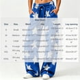 thumbnail image 4 of Levmjia Women's Star Print Wide Leg Pants High Waisted Casual Loose Fit Pants with Pockets Drawstring Elastic Waist Sweatpants for Women, 4 of 9