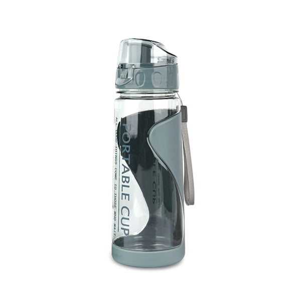 Botella de agua 500-600ml Doble Capas de plástico Taza de bebida del gimnasio Escuela de la escuela Caldera de la escuela Selling Ciclismo al aire libre Jugo Drinkware Azul Oscuro Eigraketly HA010294-03