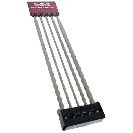 Erie Tools 20 Piece SDS Rotary Hammer Concrete Masonry Carbide Tipped Drill Bit Set fit Milwaukee® Hilti®