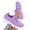 04#Light Purple, variant on Women's Lace Up Daily Casual Sneakers Solid Breathable Flyknit Sock Mesh Lightweight Flexible Cushioned Platform Outsole Athletic Walking Fashion Shoes
