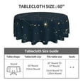 thumbnail image 5 of ZICANCN Round Table Cloths 60 Inch, Galactic Constellation Cosmic Galaxy Table Cover Waterproof Washable Outdoor Picnic Tablecloth, 5 of 8