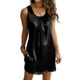 thumbnail image 3 of LIaqionyy Silky Satin Nightgown for Women Sleeveless Sleepwear Tank Night Shirts Sleepshirt Casual Dress, 3 of 6