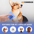 thumbnail image 5 of We Love Doodles Curved Dog Slicker Brush – Professional Grooming Brush for Long & Curly Hair, Removes Mats, Tangles & Loose Fur – Soft Pin Dematting & Deshedding Brush, Large, 5 of 7