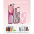 thumbnail image 2 of UniMall  for Magsafe Battery Pack, 5000mAh Magnetic Power Bank with Type-C Cable 20W PD Fast Charging Lighting Input Wireless Portable Charger for iPhone 17/16/15/14/13/12/ All Series-Pink, 2 of 13
