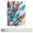 thumbnail image 4 of ARISTURING  Feathers Duvet Cover Set, Vaned Types and Natal Contour Flight Bird Feathers and Animal Skin Element Print, Decorative 3 Piece Bedding Set with Pillow Shams, Queen Size, Teal Brown, 4 of 6