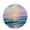 Teal, Orange, Gray, variant on Round Welcome Sign, Ocean Coastal Metal Wall Art Hanging Decoration, Sunset Abstract Art Nautical Beach Circlar Iron Sign Wall Decor for Front Door Home Porch Office Gifts, 6x6 In