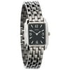 Women's Black Dial Rectangular Watch