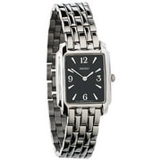 Women's Black Dial Rectangular Watch