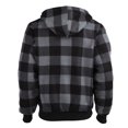 thumbnail image 5 of Men's Winter Striped Casual Knit Sweater, Fashion Hooded Jacket with Zipper, Fall Winter Pullover for Outdoor Wear, Travel and Cold Weather Protection,Dark Gray,XL, 5 of 5