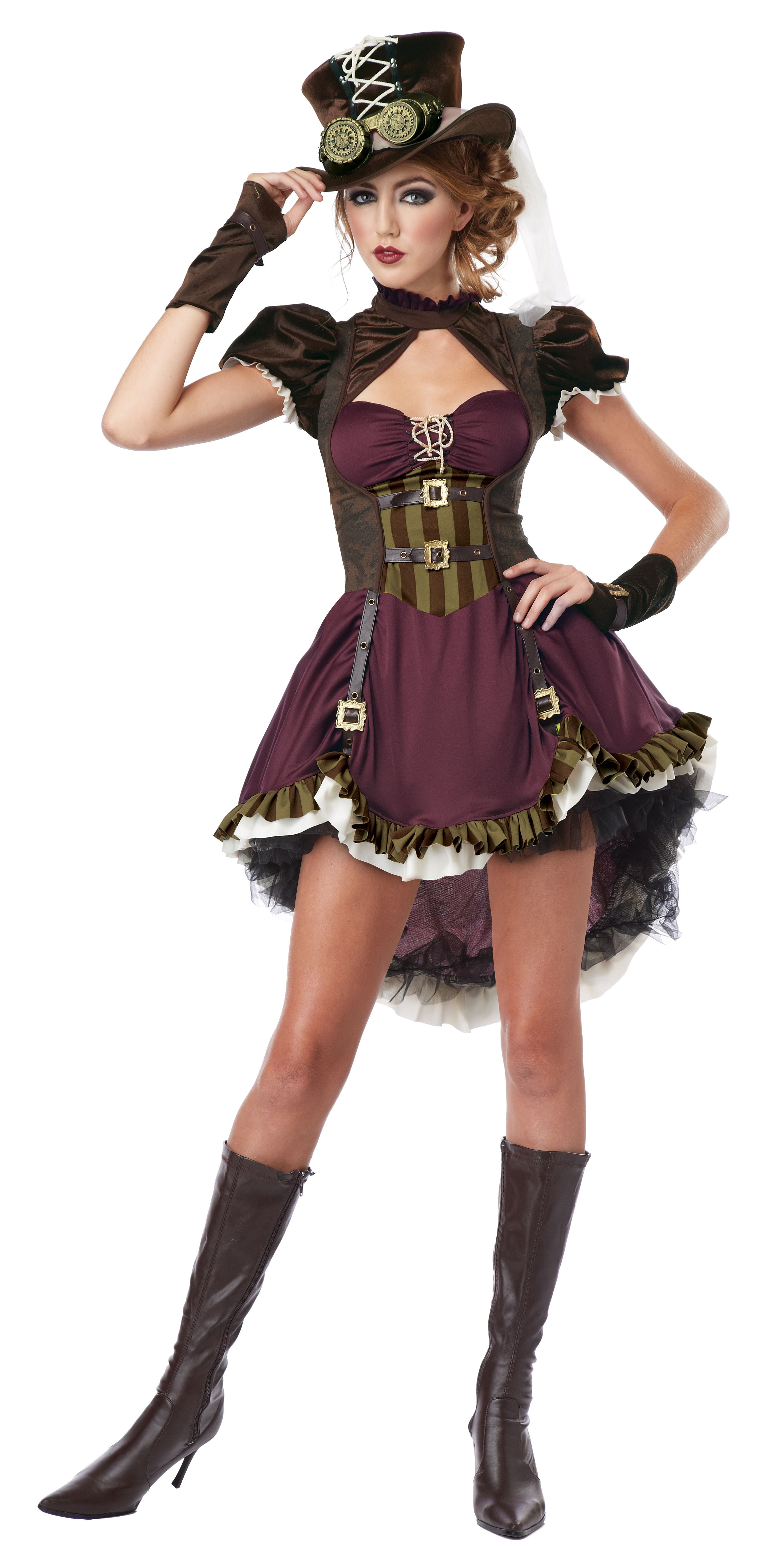 Brand New Steampunk Fashion Girl Tween Costume 