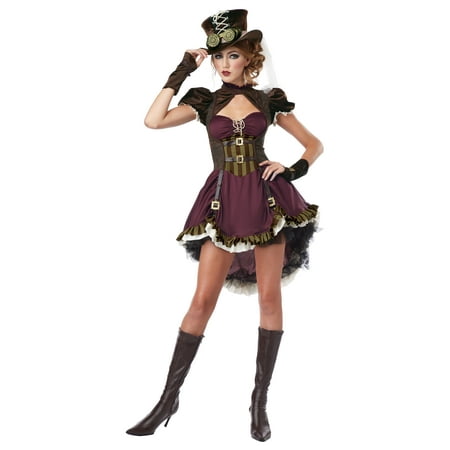 California Costumes Women's Steampunk Adult, Burgundy/Brown, X-Small