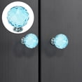 thumbnail image 2 of Dresser Knobs 30mm Round Glass Pull Handle Knob with Alloy Base Sparkling Cabinet Drawer Cupboard Wardrobe Hardware Knobs For Dresser, 2 of 7