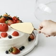 thumbnail image 4 of CawBing Stainless Steel Cake Server Pie Holder Triangular Spade Serrated Edge 22.2*4.7CM, 4 of 8
