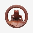 thumbnail image 3 of A Pair of Amazon Tree Frog Organic Sabo Wood Ear Gauge Plug, 3 of 4