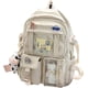 thumbnail image 1 of Kawaii Backpack with Kawaii Pin and Accessories Backpack Cute Aesthetic Backpack Cute Kawaii Backpack for School(white), 1 of 5