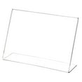 thumbnail image 2 of Clear Acrylic Sign Display / Literature Holder (Angled), 9" W x 6" H (6 Pack), 2 of 2