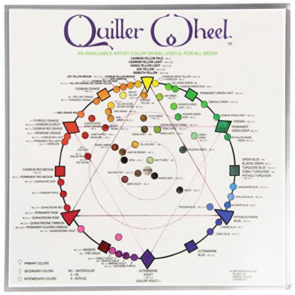 Jack Richeson Quiller Color Wheel for All Media by Stephen Quiller, 8.5 by 8.5-Inch