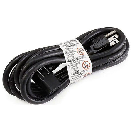 UPC: 0844660076810 | Monoprice 10  16AWG Right Angle Power Cord With PC Power Connector Socket Black 107681