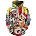 thumbnail image 3 of Sudadera con capucha navideña para hombre, con estampado 3D de muñeco de nieve, sudaderas con gráficos, sudadera navideña de manga larga, sudadera con capucha de gran tamaño para hombres y mujeres, 3 of 5