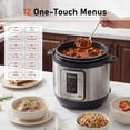 thumbnail image 4 of EDX 6 Quart 7-in-1 Electric Pressure Cooker with Multi-Function Features and Stainless Steel Pot, Silver, 4 of 10