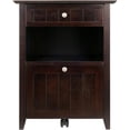 thumbnail image 3 of Winsome Burke 2-Drawer Transitional Solid Wood File Cabinet in Coffee, 3 of 11