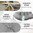 thumbnail image 6 of SDJPOI Egg Chair Cushion, Hammock Swing Replacement Cushion, Waterproof Soft Comfy Hanging Basket Seat Pads, Thicken Hanging Chair Cushion for Indoor Outdoor Furniture, 6 of 9