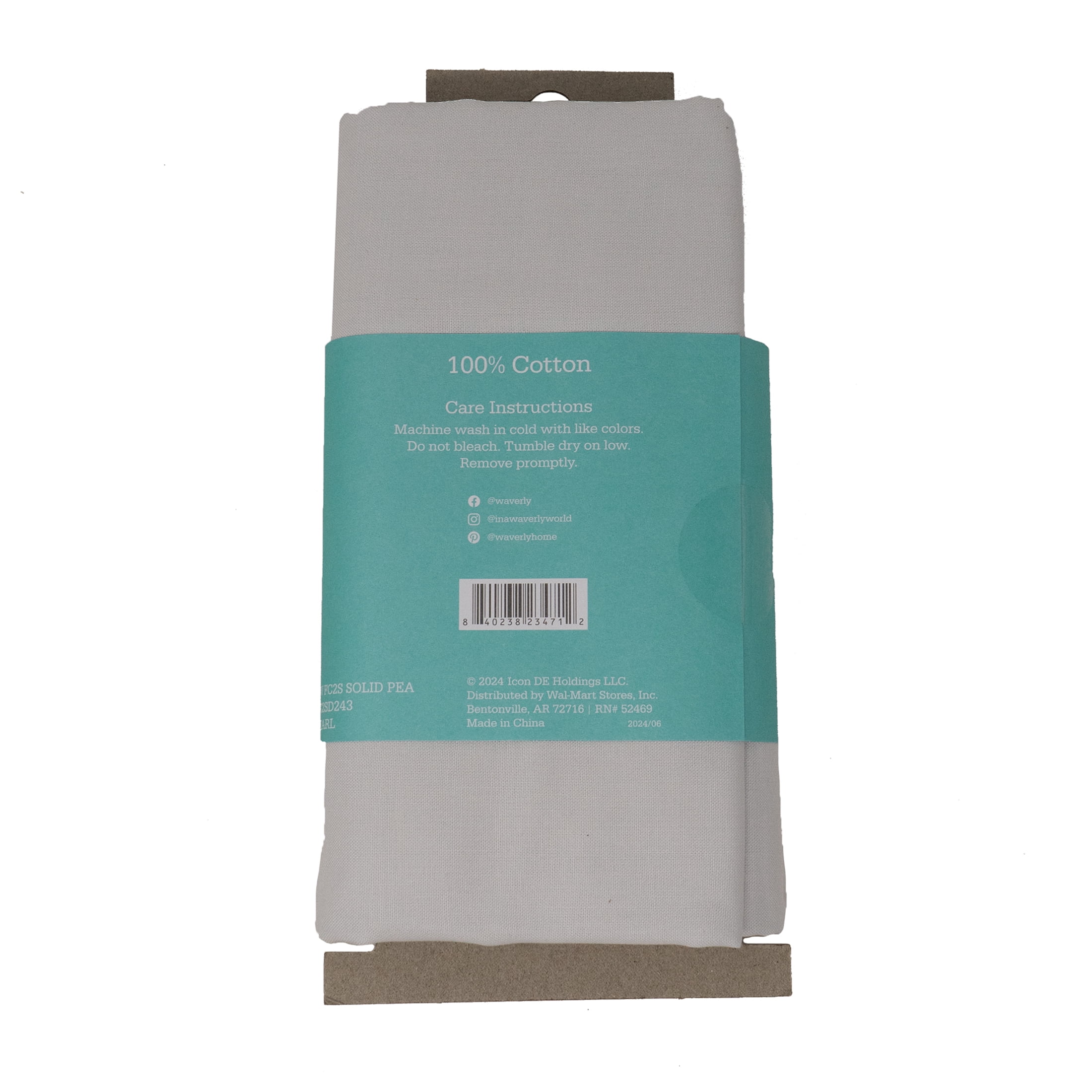 (4 pack) Waverly Inspirations 2 Yard Cut 100% Cotton Solids Fabric, Pearl, 44" Wide for Quilting & Sewing