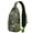 Olive-green-2, variant on Artistic Tribal Style Sling Backpack with Geometric Ink Patterns and Adjustable Shoulder Strap