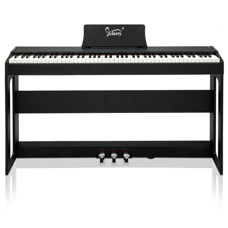 Glarry 88 Key Weighted Digital Piano for Beginner, Black