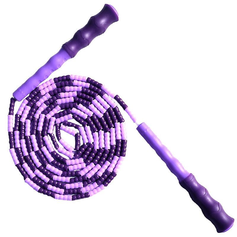 Jump Rope Soft Beaded TangleFree Segmented Length Adjustable Skipping