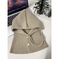 thumbnail image 1 of Gorro pasamontañas de Corea del Sur, gorro cálido de invierno para mujer, bufanda con protección para las orejas integrada para parejas, gorro de punto de lana, 1 of 4