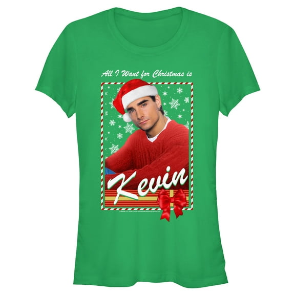 Junior's Backstreet Boys Kevin All I Want for Christmas Graphic T-Shirt