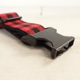 thumbnail image 4 of Plastic clip collar with buckles Buffalo plaid black/red, 4 of 5