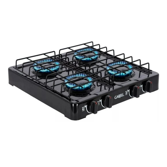 Parrillaestufa FRIMARK Mesa De Gas De 4 Quemadores Color Negro